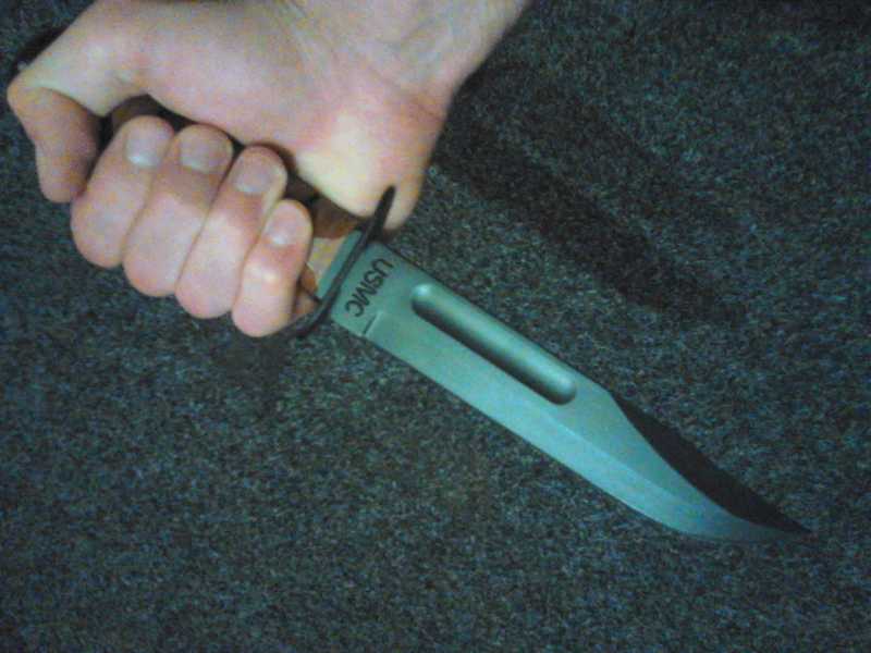 15)Ka-Bar Fighting Knife USMC - нож морпеха.