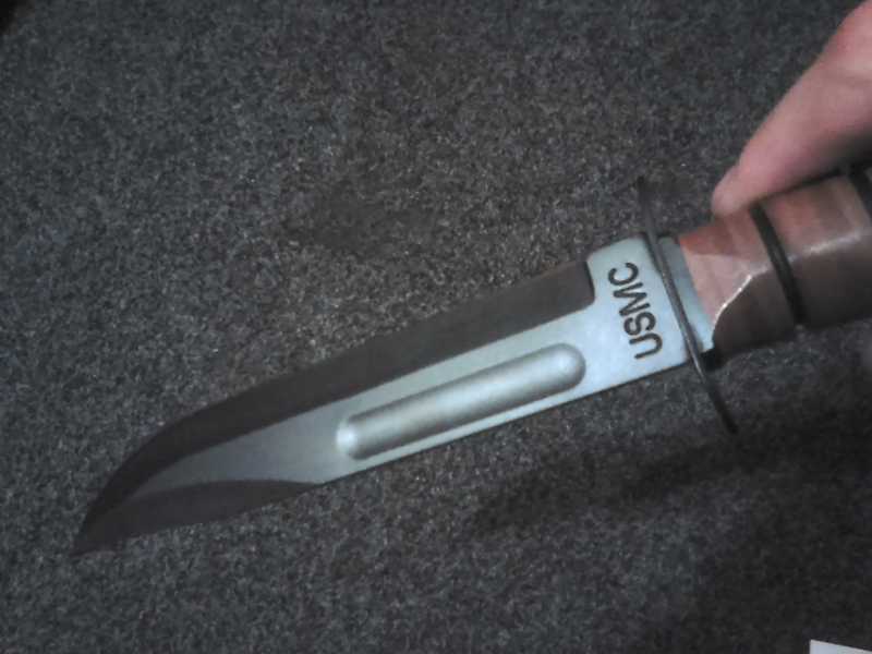 17)Ka-Bar Fighting Knife USMC - нож морпеха.