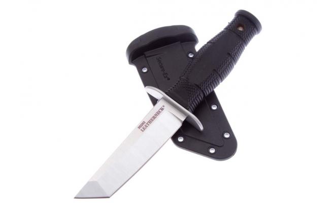 Нож Cold Steel Mini Leatherneck Tanto 39LSAA (фиксированный клинок 8Cr13MoV, рукоять Kray-Ex, пластиковые ножны)