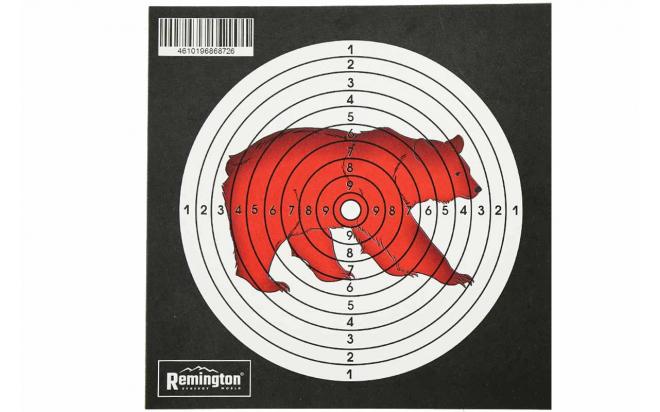 Мишень Remington цветная, медведь (1-50)