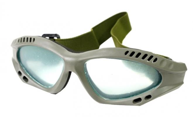 Очки защитные Anbison Sports AS-GG0011OD с поликарбонатной линзой (оливковые)