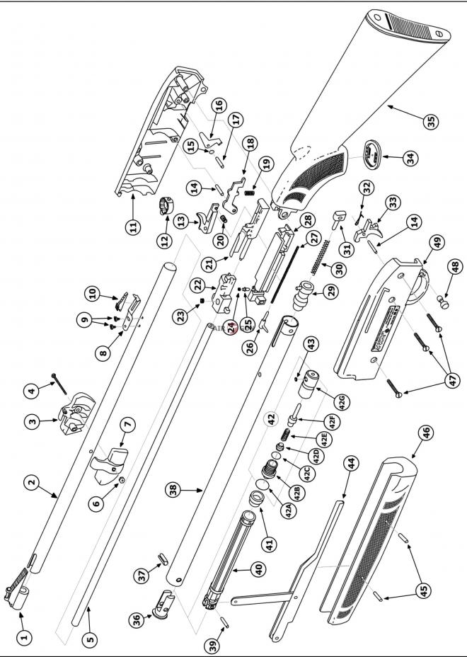Crosman airguns 2100 classic схема сборки