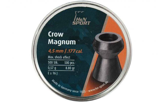 Пули пневматические Н&N Crow Magnum 4,5 мм 0,6 грамма (500 шт.)