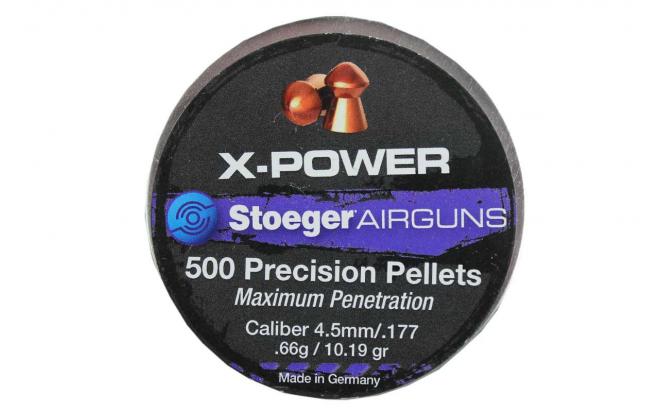 Пули пневматические Н&N Stoeger X-Power 4,5 мм 0.65 г/10.19 гр (500 шт.) 