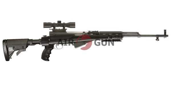 Ложа для СКС со складным прикладом пластик (SKS Strikforce Stock ATI) вид с...