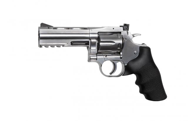 Пневматический револьвер ASG Dan Wesson 715-4 silver пулевой 4,5 мм