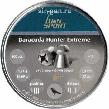 Пули пневматические H&N Baracuda Hunter Extreme 5,5 мм 1,21 грамма (200 шт.) headsize 5,50 мм