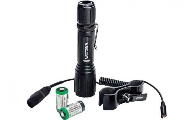 Фонарь Nextorch TA40 тактический 1040 люмен (выносная кнопка TS4-L, кронштейн RM85, 2хCR123A, 1x18650, з/у)
