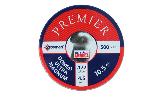Пули пневматические Crosman Premier Domed 4,5 мм 10,5 гран (500 шт.)	