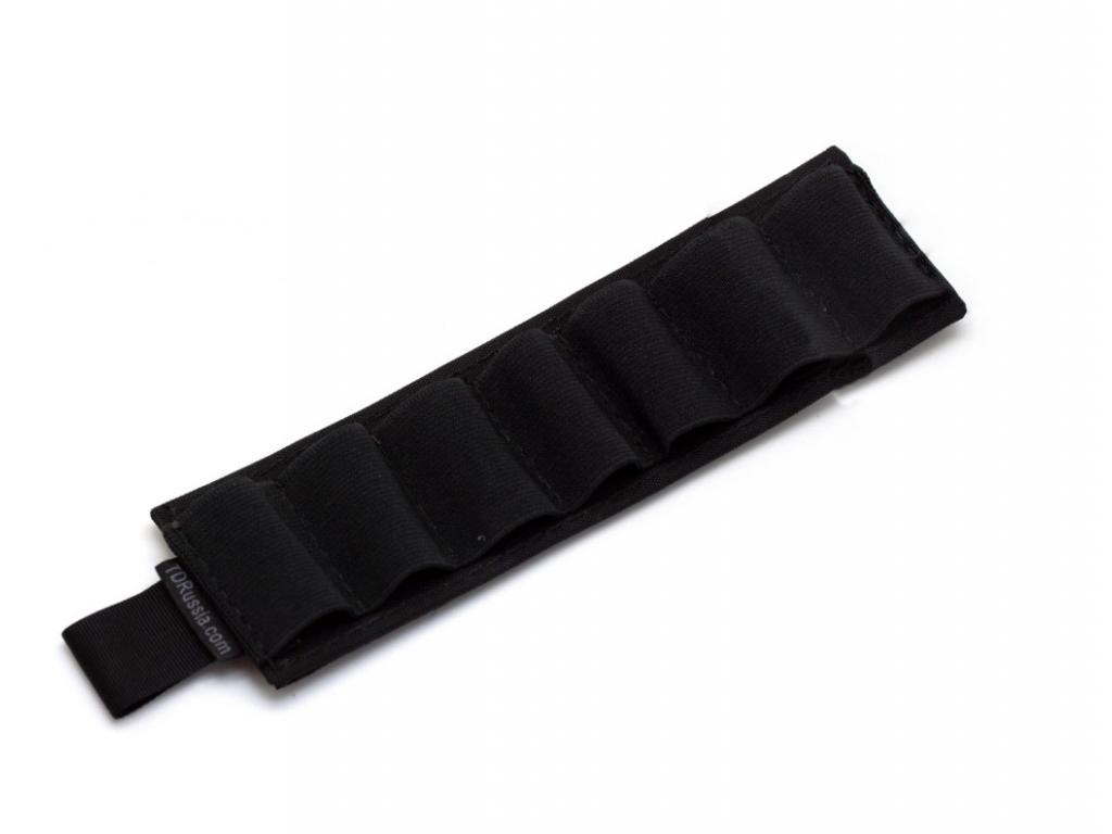 Съемный патронташ Долг под патроны 12 калибра (7 ячеек, черный) Съемный патронташ Долг под патроны 12 калибра (7 ячеек, черный)