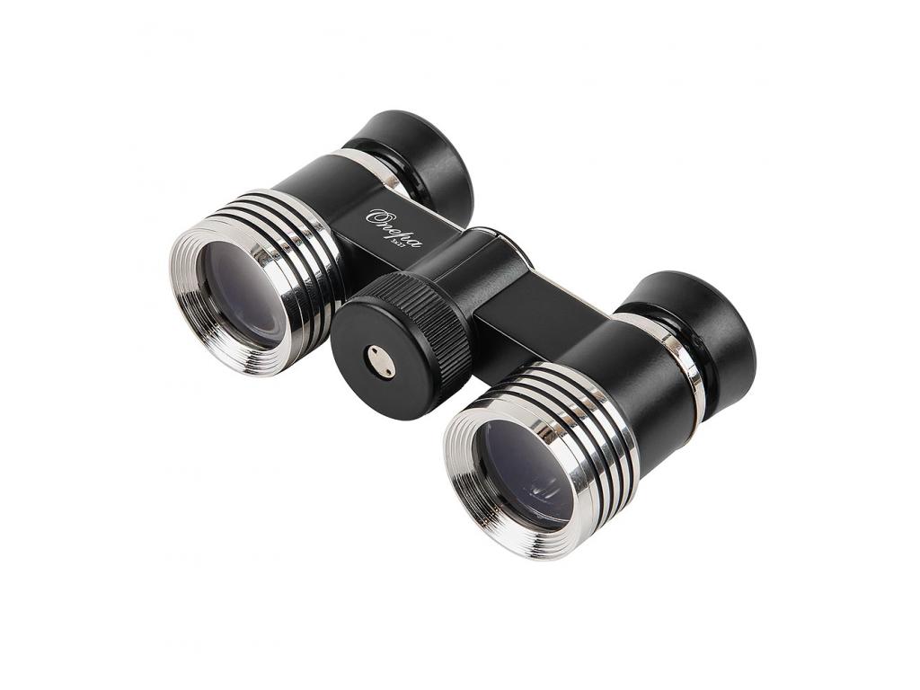 Бинокль Veber БГЦ 3х27 черный/серебро с фокусировкой Бинокль Veber БГЦ 3х27 черный/серебро с фокусировкой