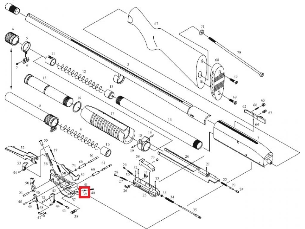 Устройство мц. Мц21-12 чертежи. Детали затвора мц 21-12. Затвор мц21. Устройство мц.