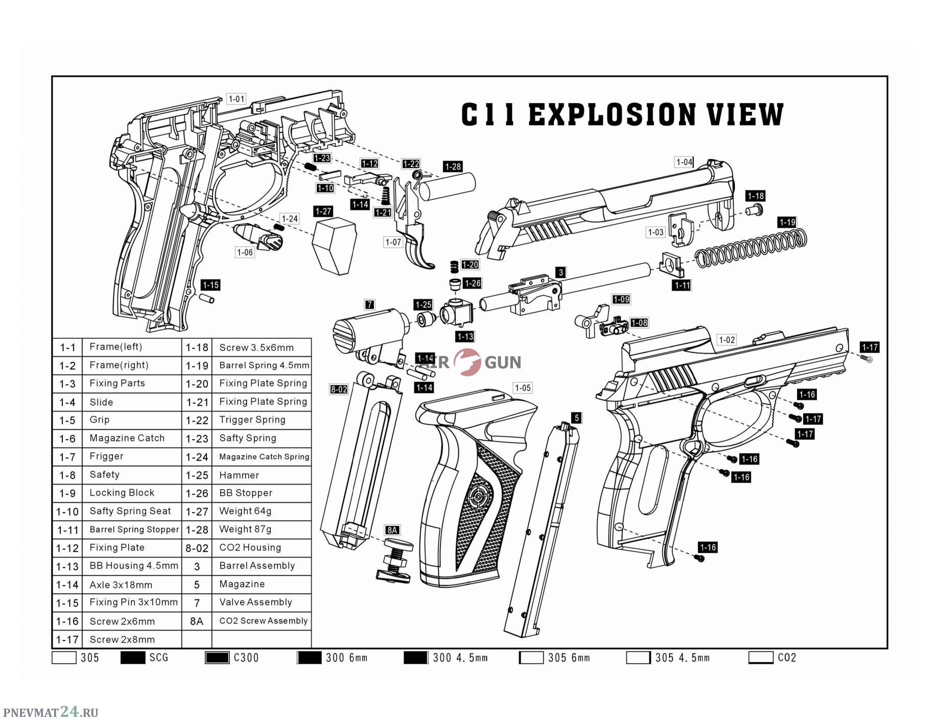 C 11 pdf. Схема сборки пневматического пистолета Borner c11. Схема сборки пневматического пистолета Crosman c11. Сборка пневматического пистолета Борнер с11.
