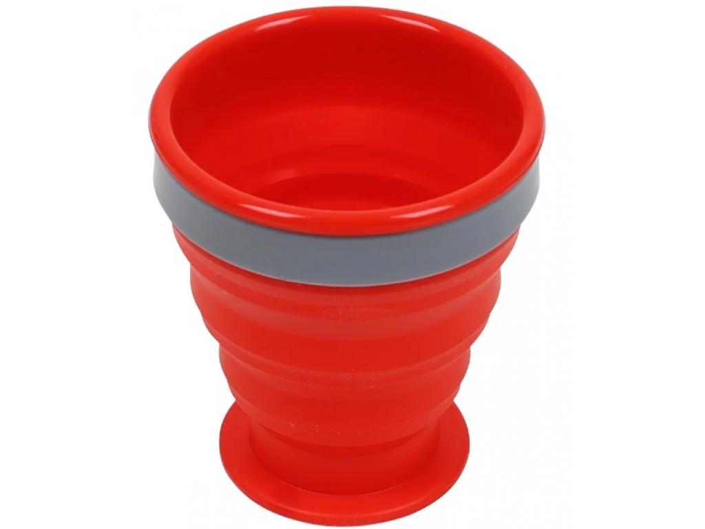 Стакан Track, силиконовый (красный, 200 мл) Стакан Track, силиконовый (красный, 200 мл)