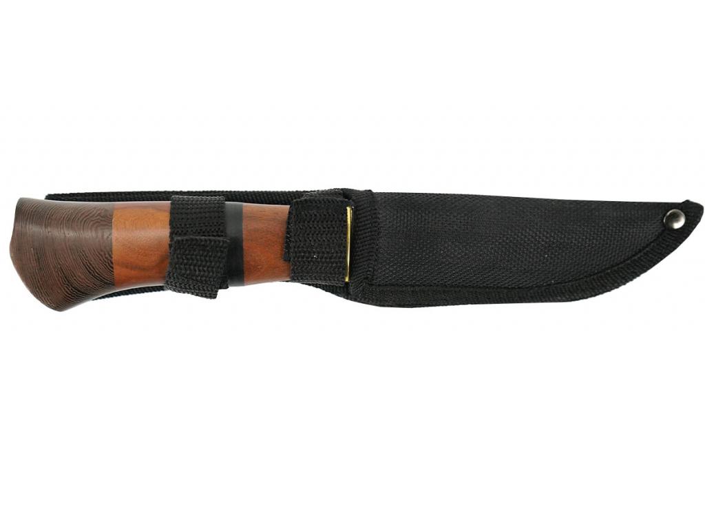 Нож охотничий нескладной Patriot BH-KK06 (разделочный, с деревянной ручкой и с гравировкой) в чехле Нож охотничий нескладной Patriot BH-KK06 (разделочный, с деревянной ручкой и с гравировкой) в чехле