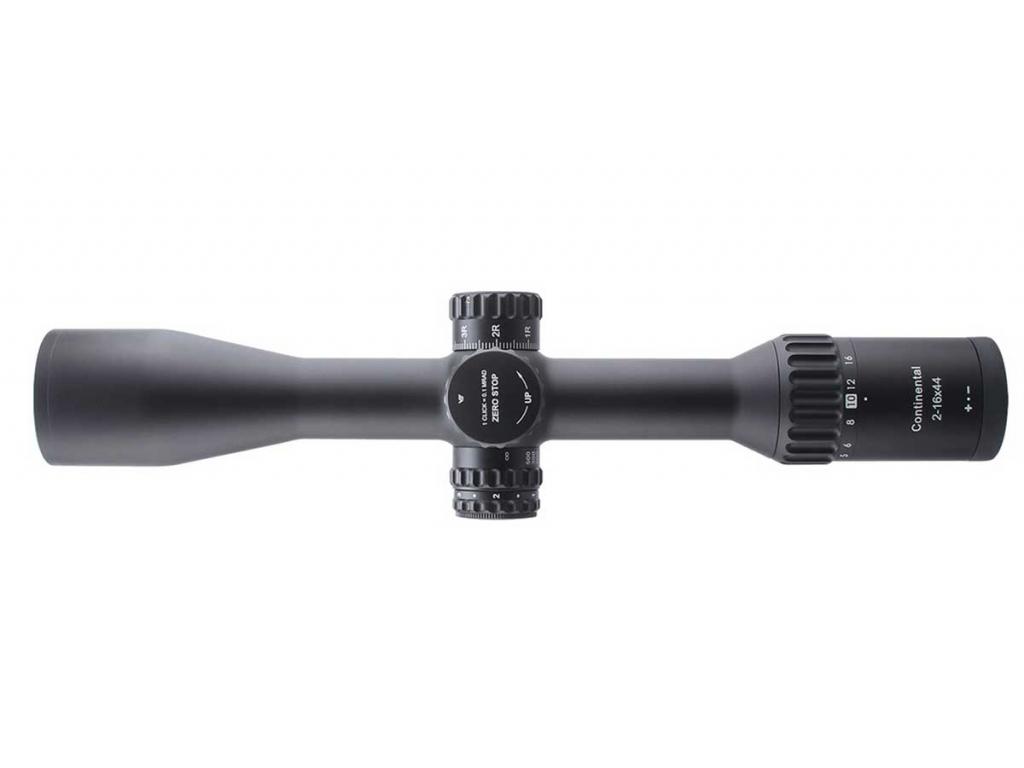 Оптический прицел Vector Optics Continental x8 2-16x44 ED 30 мм, сетка L4a, с подсветкой (SCOM-39P) - вид сверху Оптический прицел Vector Optics Continental x8 2-16x44 ED 30 мм, сетка L4a, с подсветкой (SCOM-39P) - вид сверху