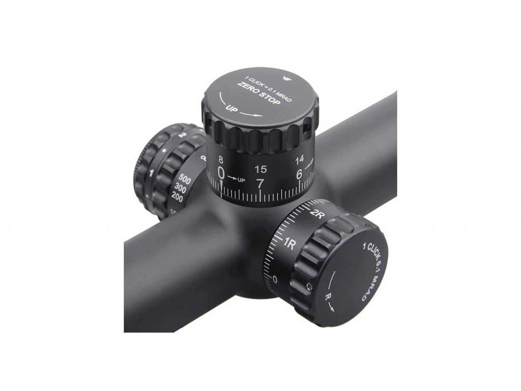 Оптический прицел Vector Optics Continental x8 2-16x44 ED 30 мм, сетка L4a, с подсветкой (SCOM-39P) - колесо отстройки, вид слева Оптический прицел Vector Optics Continental x8 2-16x44 ED 30 мм, сетка L4a, с подсветкой (SCOM-39P) - колесо отстройки, вид слева