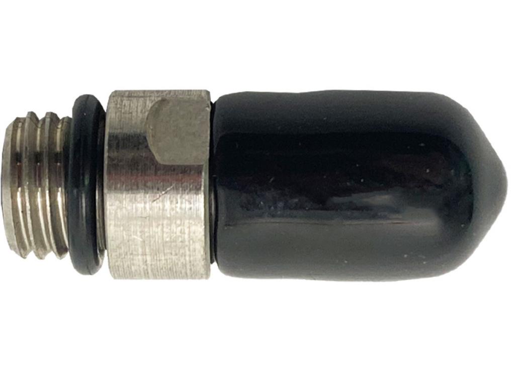 Клапан заправочный Rusarm квик (регулировочный винт под шестигранник) вид сбоку Клапан заправочный Rusarm квик (регулировочный винт под шестигранник) вид сбоку