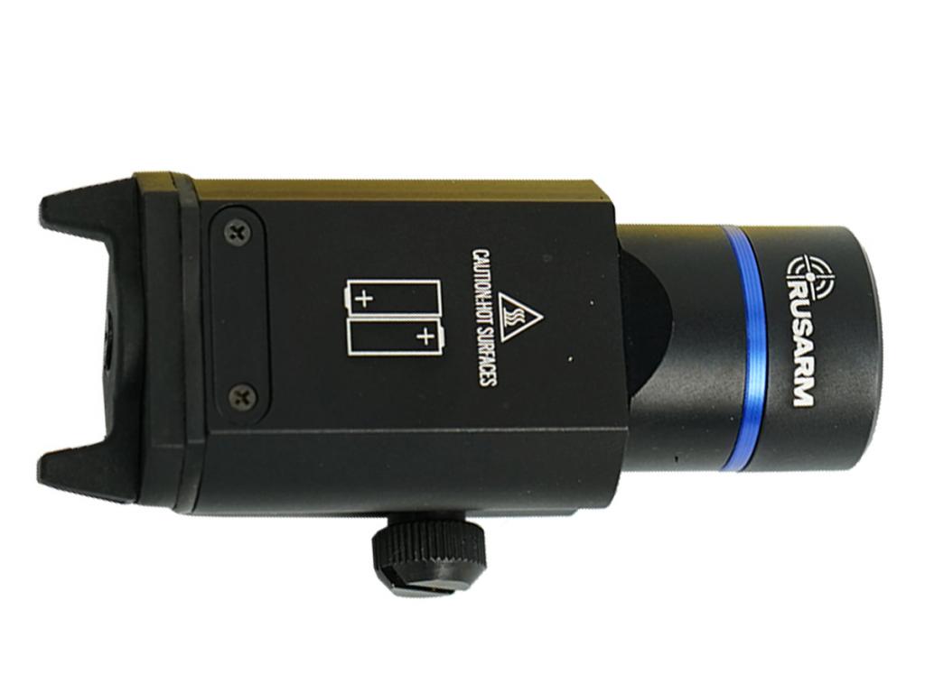 Фонарь тактический Rusarm 6016 XH-P90 подствольный вид сверху Фонарь тактический Rusarm 6016 XH-P90 подствольный вид сверху