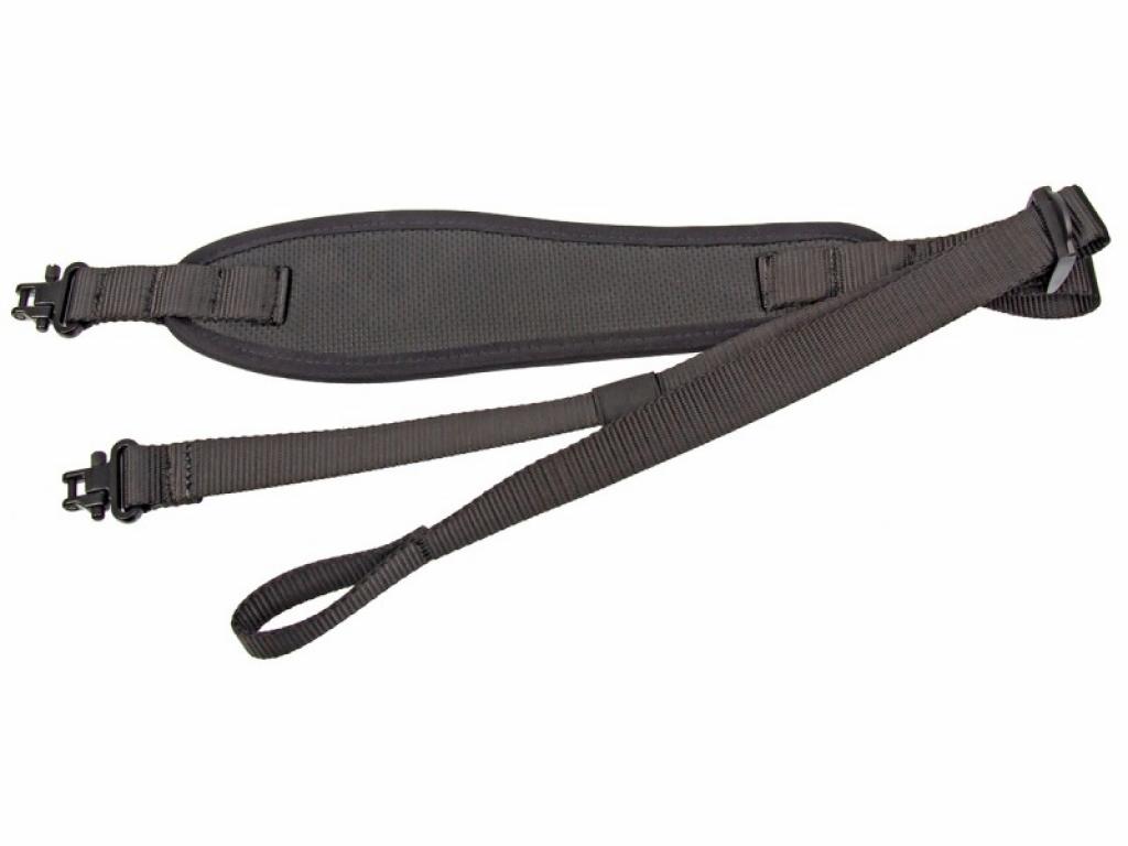 Ремень оружейный ShotTime с быстросъемными антабками (ширина 8 см, длина 108 см, черный), вид №2 Ремень оружейный ShotTime с быстросъемными антабками (ширина 8 см, длина 108 см, черный), вид №2