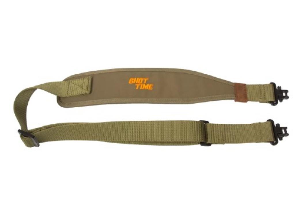 Ремень оружейный ShotTime с быстросъемными антабками (ширина 7 см, длина 118 см, олива) Ремень оружейный ShotTime с быстросъемными антабками (ширина 7 см, длина 118 см, олива)