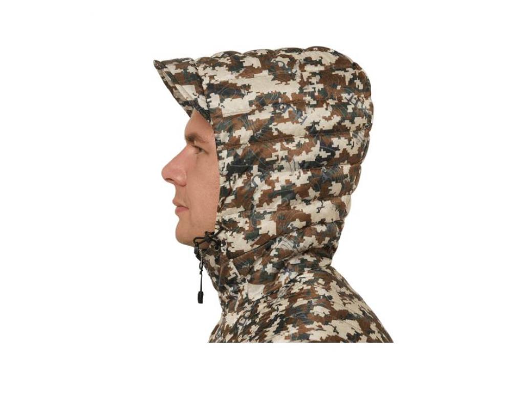 Пуховик мужской H.U.T. Taibola (камуфляж Trailblazer), вид капюшона Пуховик мужской H.U.T. Taibola (камуфляж Trailblazer), вид капюшона