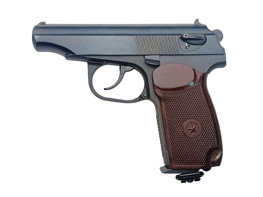 Пневматический пистолет МР-654К 4,5 мм (бакелит) (уц) №T06111467 Пневматический пистолет МР-654К 4,5 мм (бакелит) (уц) №T06111467