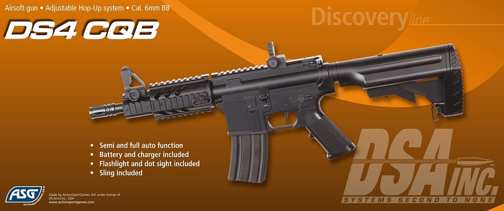 Страйкбольная модель винтовки ASG DS4 CQB 6 мм (16564) Страйкбольная модель винтовки ASG DS4 CQB 6 мм (16564)