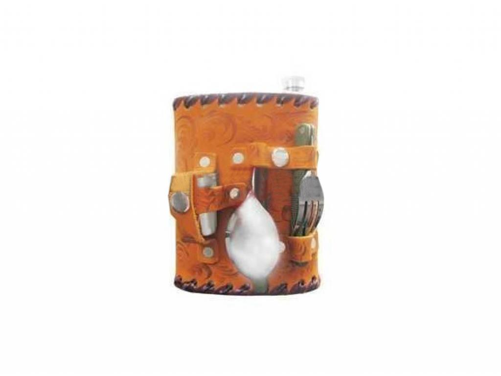 Фляга 0,7 л 4 предмета, кожа (Ворсма) Фляга 0,7 л 4 предмета, кожа (Ворсма)