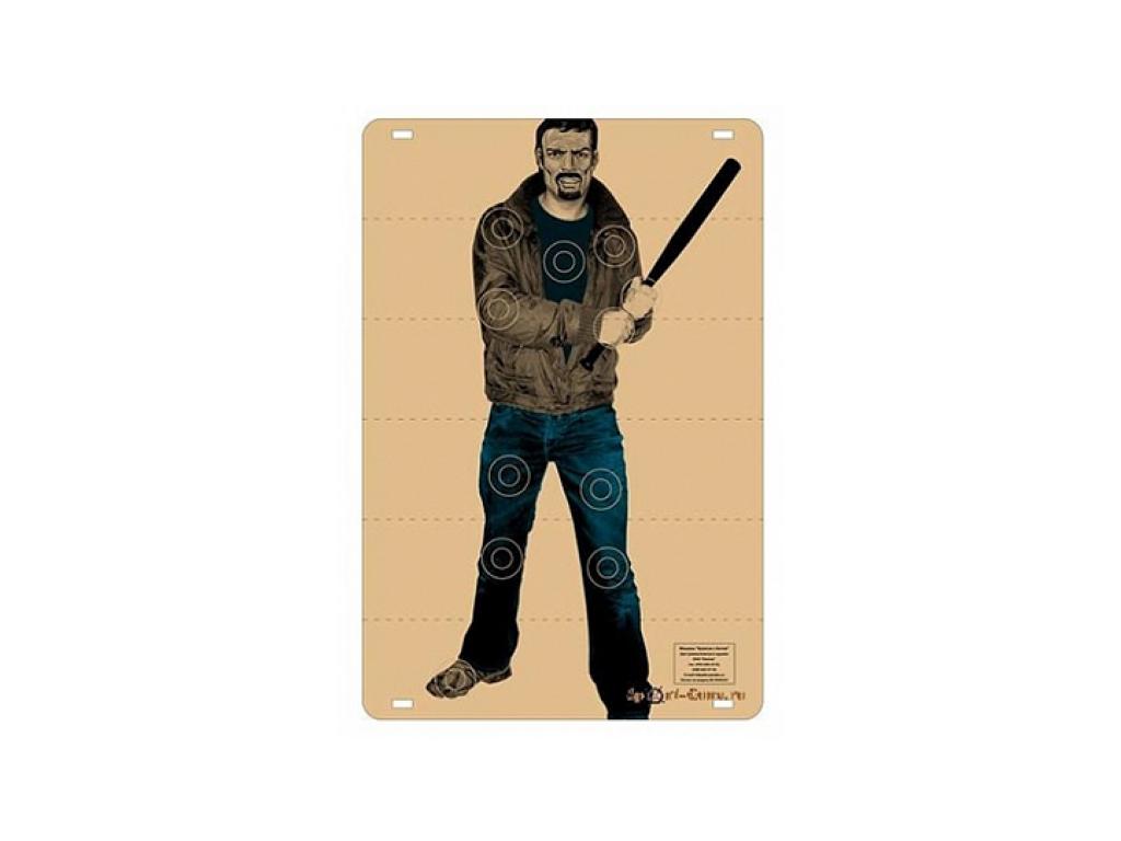 мишень хулиган с ножом (1x1,5 м).