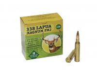 Патрон 8,6x70 (.338 Lapua Mag) FMJ ГЛ ОТ НПЗ (в пачке 10 штук, цена 1 патрона)