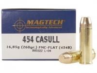 Патрон .454 Casull FMJ-FLAT 16,85 Magtech CBC (в пачке 20 штук, цена 1 патрона)