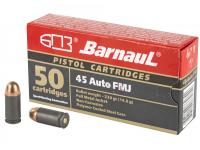 Патрон 11,43x23 (.45 ACP, 45 Auto) FMJ 14,8 полимерный БПЗ (в пачке 50 штук, цена 1 патрона)