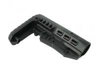 Телескопический приклад DLG Tactical TBS COMPACT (Commercial-spec, Черный) вид №3