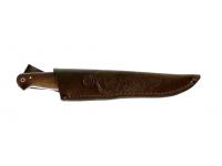 Нож Оборотень кованый сталь Х12 МФ цельнометаллический, дюраль, венге (ножны)