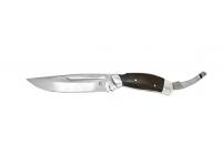 Нож Путник, кованый сталь Х12МФ, цельнометаллический, венге+шкуросъем (ножны)