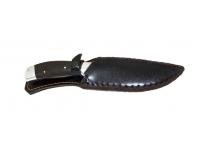 Нож Путник, кованый сталь Х12МФ, цельнометаллический, венге+шкуросъем в чехле