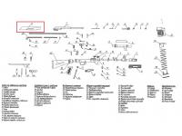 Крышка ствольной коробки СК-308 0-1 на схеме