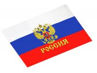 Флаг РФ с гербом 90х145 вид №2