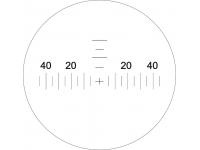 Бинокль КОМЗ БПЦс6 8х30 рубин (сетка, обрезиненный) - измерительная сетка