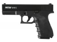 Оружие списанное охолощенное Retay G19 C 9 мм P.A.K (Glock 19, черный)