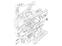 Цевье в сборе из дерева Remington 11-87 12/76 (43) на схеме