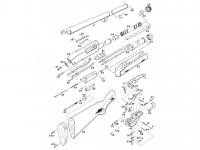 Шайба упора подавателя Remington 870 (12) взрыв-схема