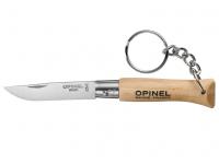 Нож Opinel серии Tradition Keyring №04 (брелок, клинок 5 см, нержавеющая сталь, бук, кольцо для ключей)