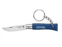 Нож Opinel серии Tradition Keyring №04 (брелок, клинок 5 см, нержавеющая сталь, граб, синий, кольцо для ключей)
