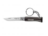 Нож Opinel серии Tradition Keyring №04 (брелок, клинок 5 см, нержавеющая сталь, граб, чёрный, кольцо для ключей)