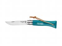 Нож Opinel серии Tradition Trekking №06 (клинок 7 см, нержавеющая сталь, рукоять граб, бирюзовый)