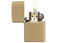 Зажигалка Zippo 204 Brushed Brass w/Solid