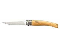 Нож Opinel серии Slim №08 (филейный, клинок 8 см, нержавеющая сталь, матовая полировка, рукоять-бук)
