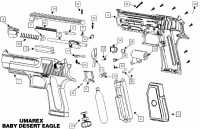 Пневматический пистолет Umarex Baby Desert Eagle 4,5 мм